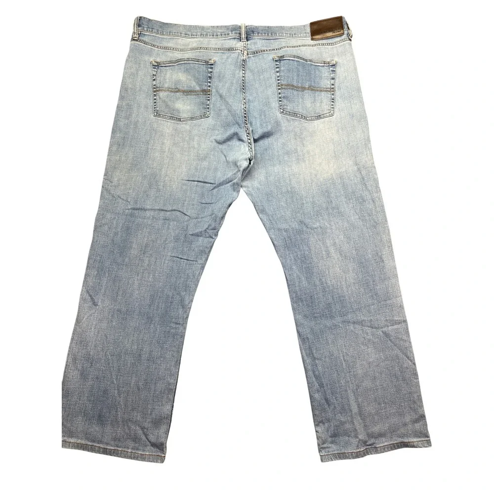 Jos A Bank Reserve Relaxed Fit Jeans Light Wash Denim Sz 42 Retro Grunge Wide‎
